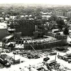 The Bartlesville Community Center under construction from 1979 to 1982