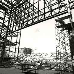 The Bartlesville Community Center under construction from 1979 to 1982
