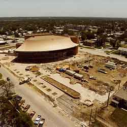 The Bartlesville Community Center under construction from 1979 to 1982