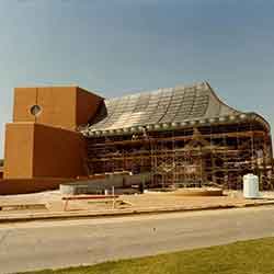 The Bartlesville Community Center under construction from 1979 to 1982