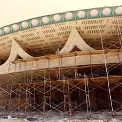 The Bartlesville Community Center under construction from 1979 to 1982