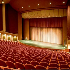 The main auditorium in the Marie Foster Performing Arts Hall